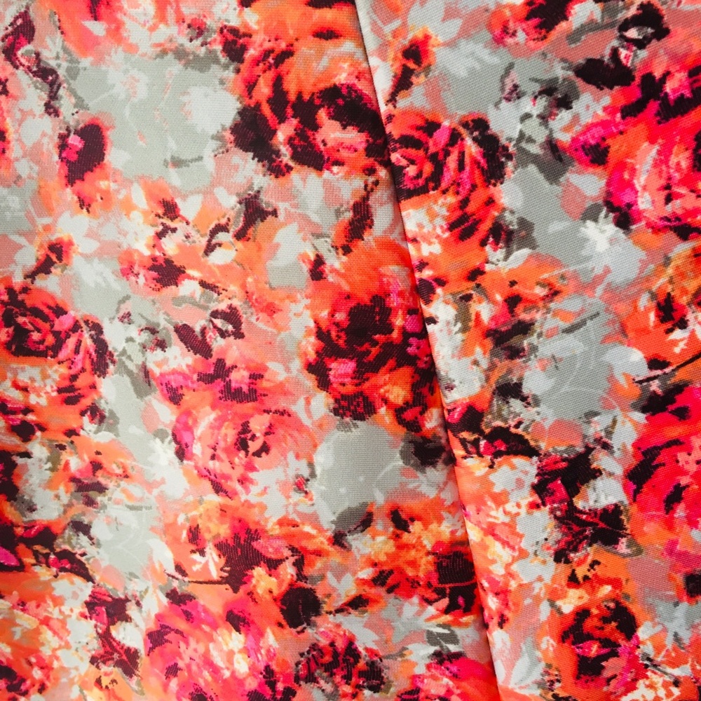 Knee Length Floral Skirt